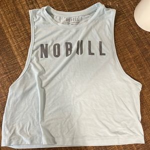 Women’s medium NoBull crop tank mint green light excellent condition